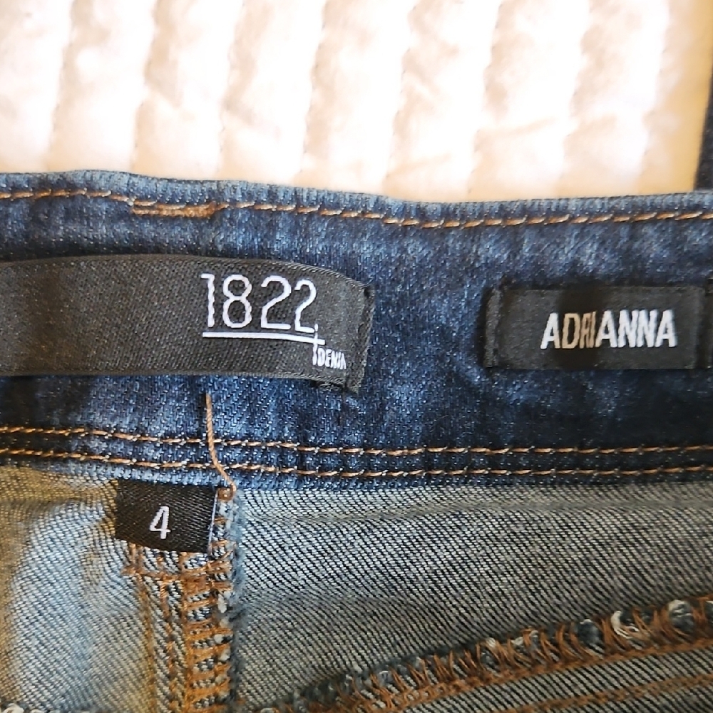 1822 Denim Dark Wash Skinny Jeans - Picture 3 of 6